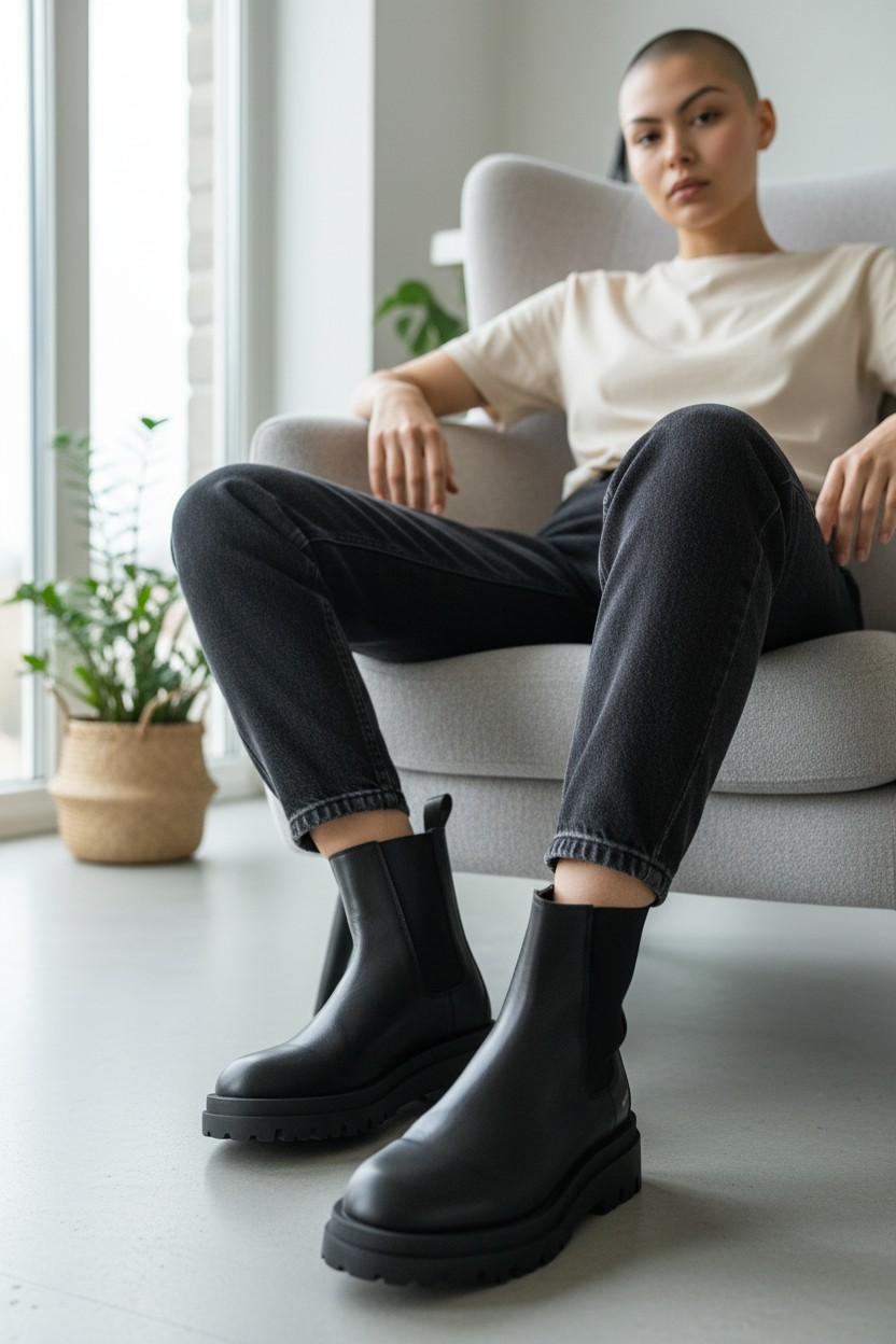 Copenhagen | Stivale Mid pelle Vitello