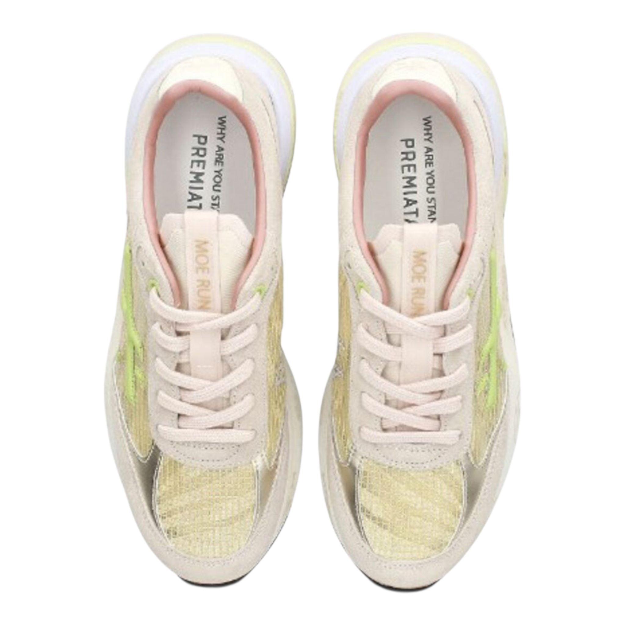 Premiata Moerund 7464 | Sneaker in Suede e Ripstop con Effetto Animalier