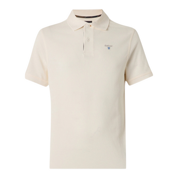 Barbour | Polo in Cotone con Dettaglio in Tartan