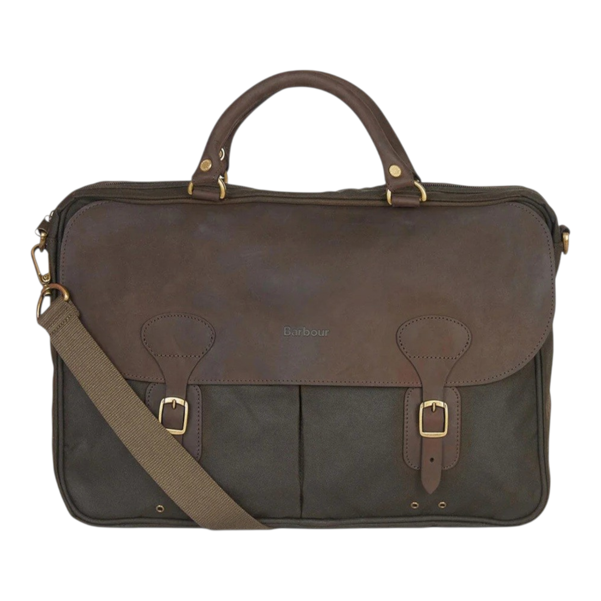 Barbour | Borsa Tracolla Waxed Leather Briefcase