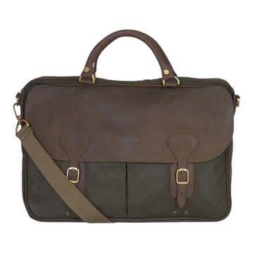 Barbour | Borsa Tracolla Waxed Leather Briefcase