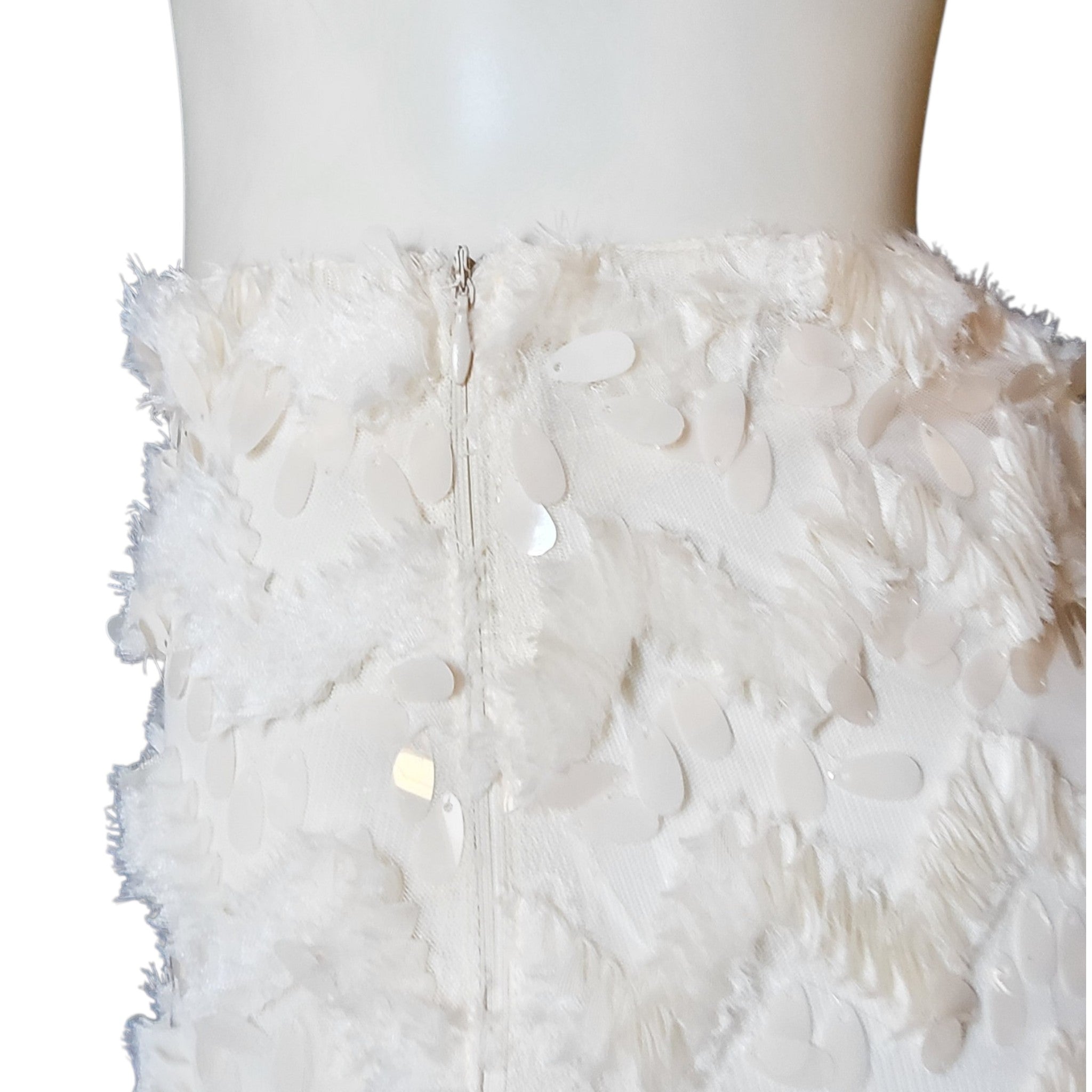 Weili Zheng | Gonna Ricamata con Paillettes a Mandorla