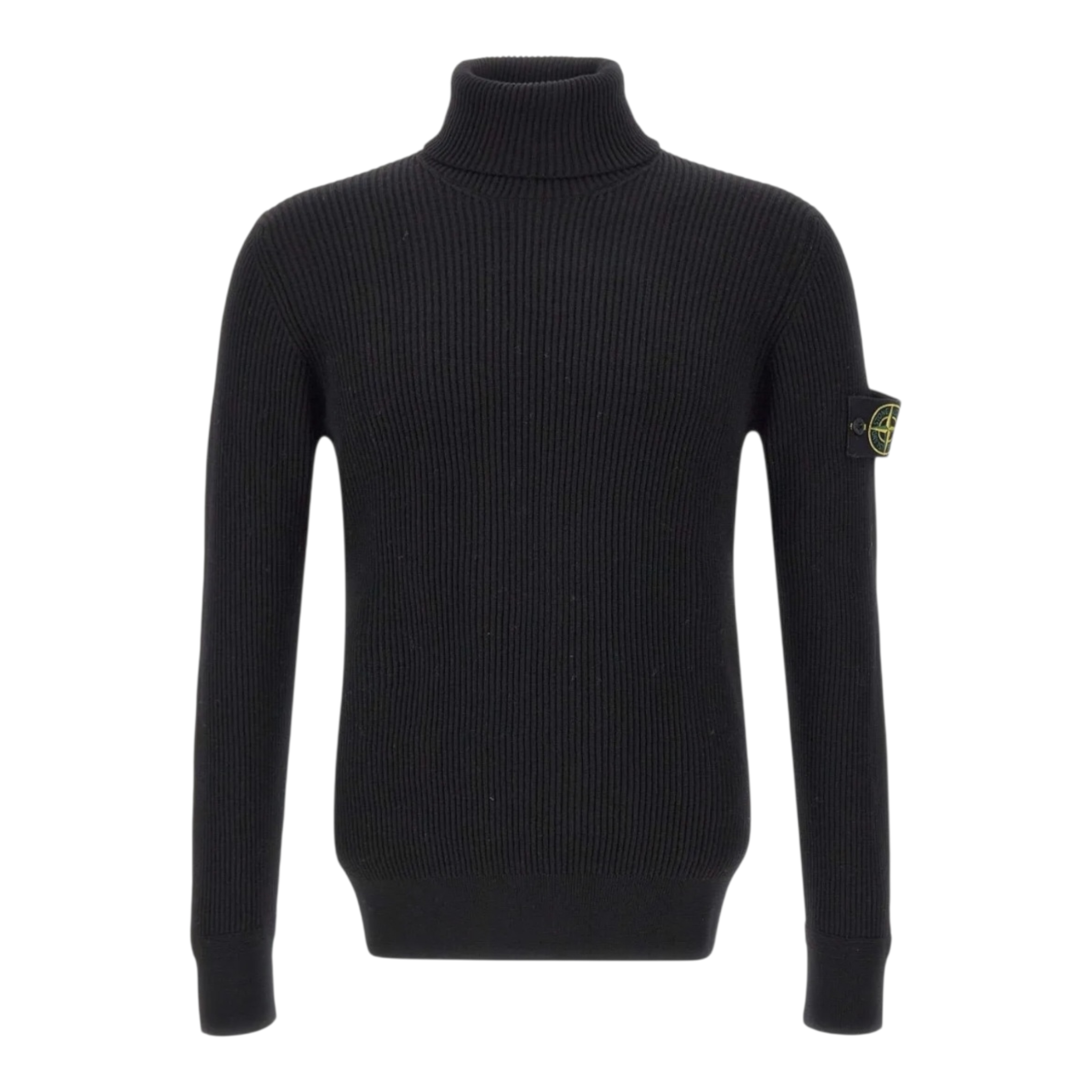 Stone Island | Maglione a coste dolcevita in lana