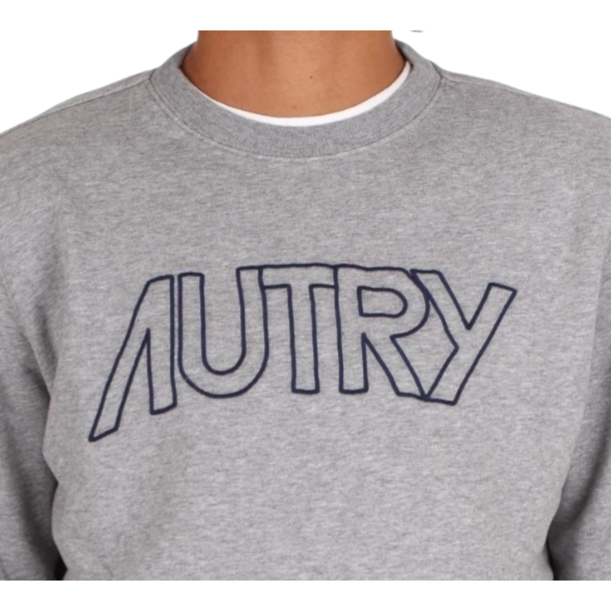 Autry | Felpa Girocollo con Scritta Ricamata