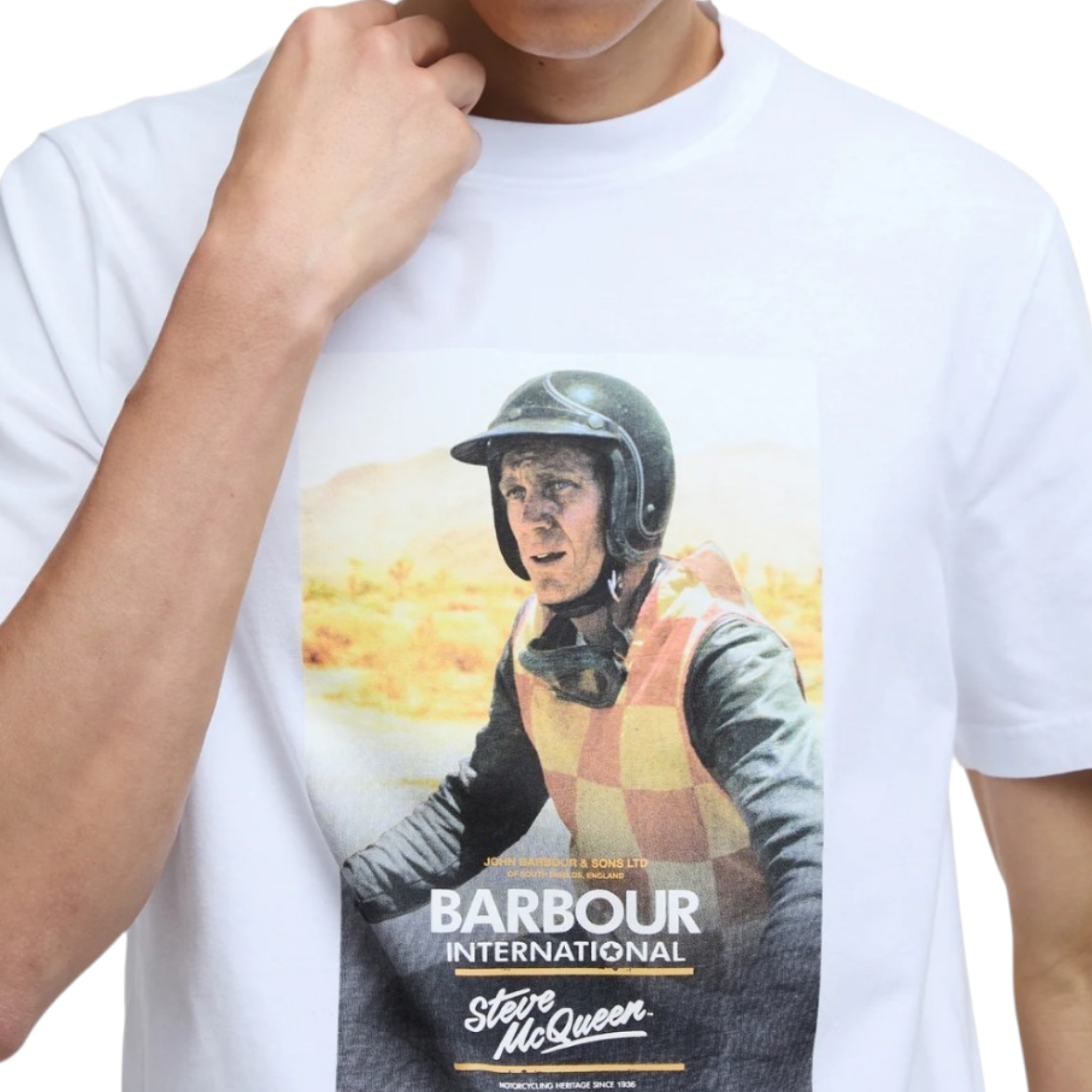 Barbour | T-shirt in Cotone Steve McQueen Legend