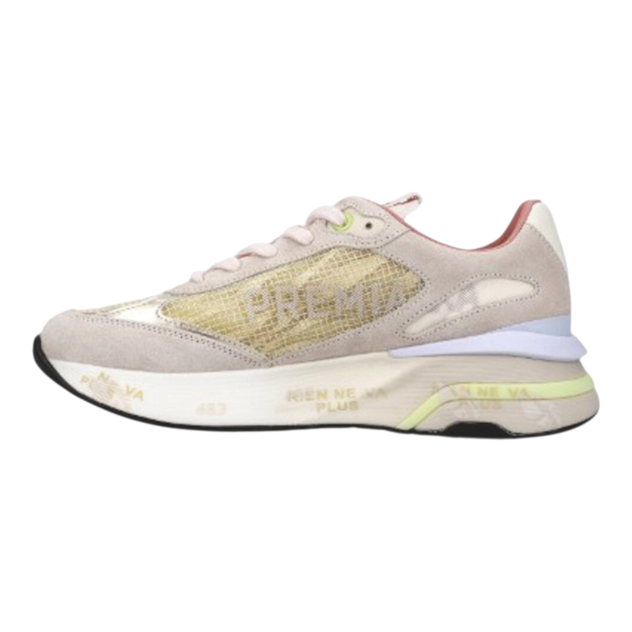 Premiata Moerund 7464 | Sneaker in Suede e Ripstop con Effetto Animalier