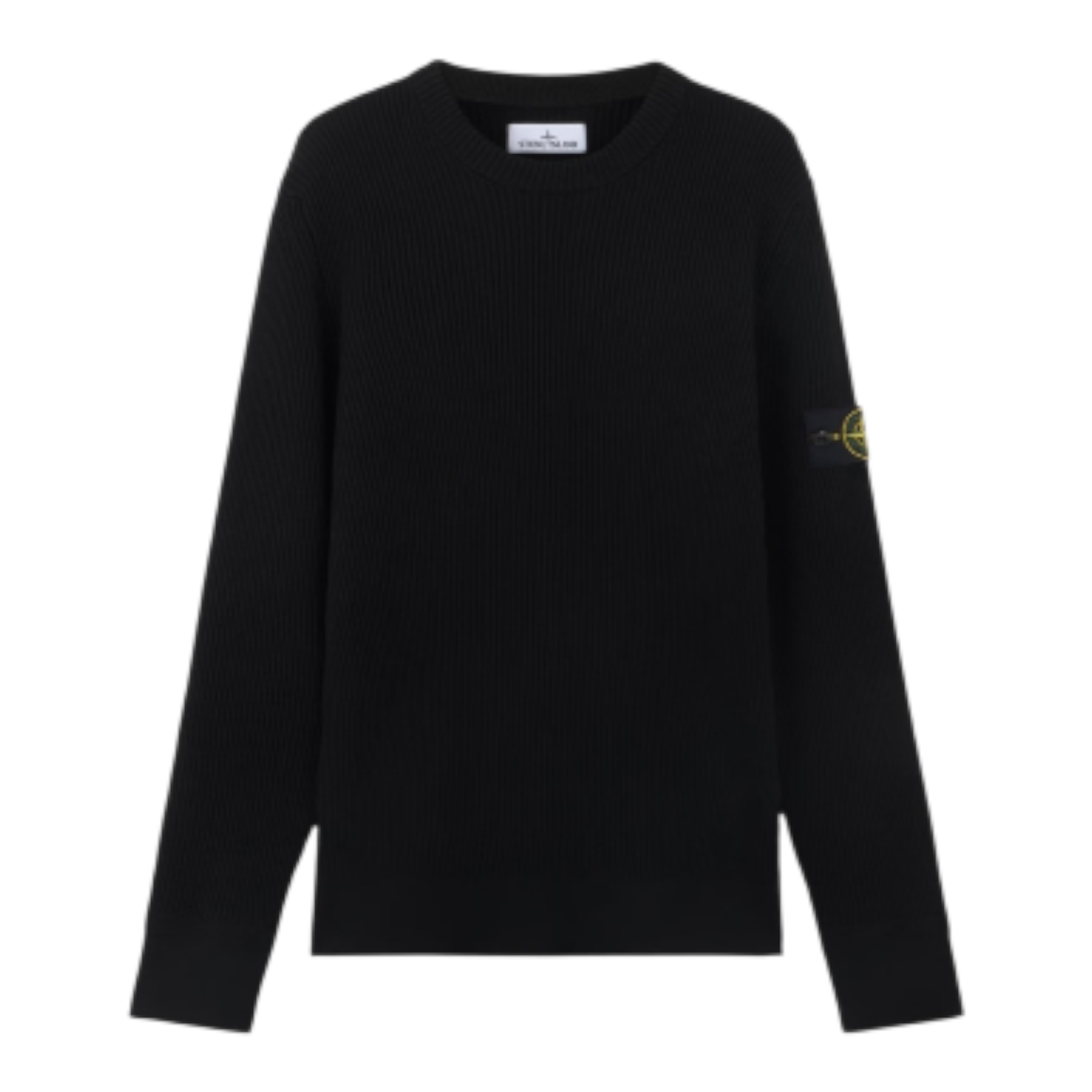 Stone Island | Maglione a coste in lana taglio dritto