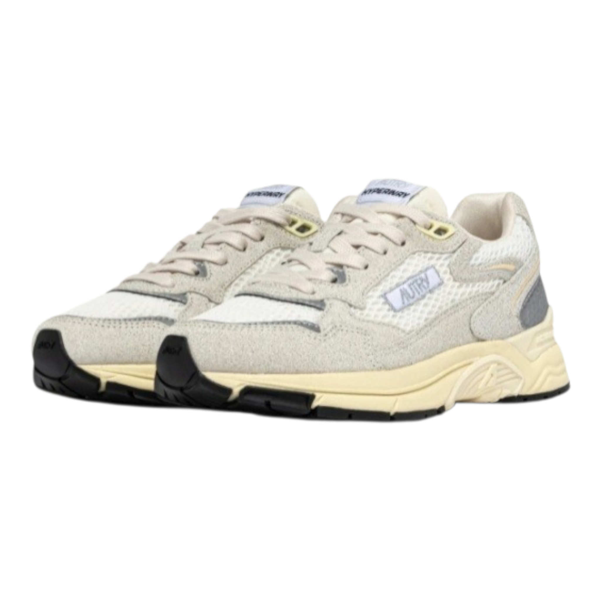 Autry Hyperway | Sneakers in Suede Glitter e Mesh