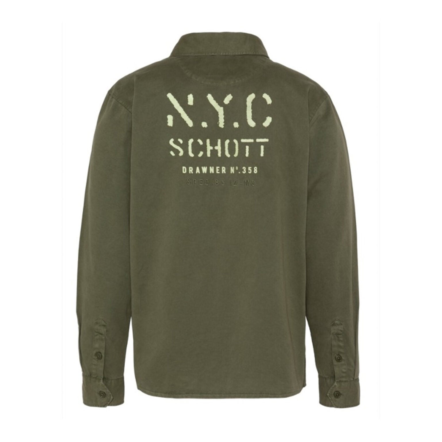 Schott | Camicia Esercito khaki SHSTANTONML
