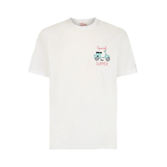 MC2 Saint Barth | T-shirt Vespa con stampa e ricamo