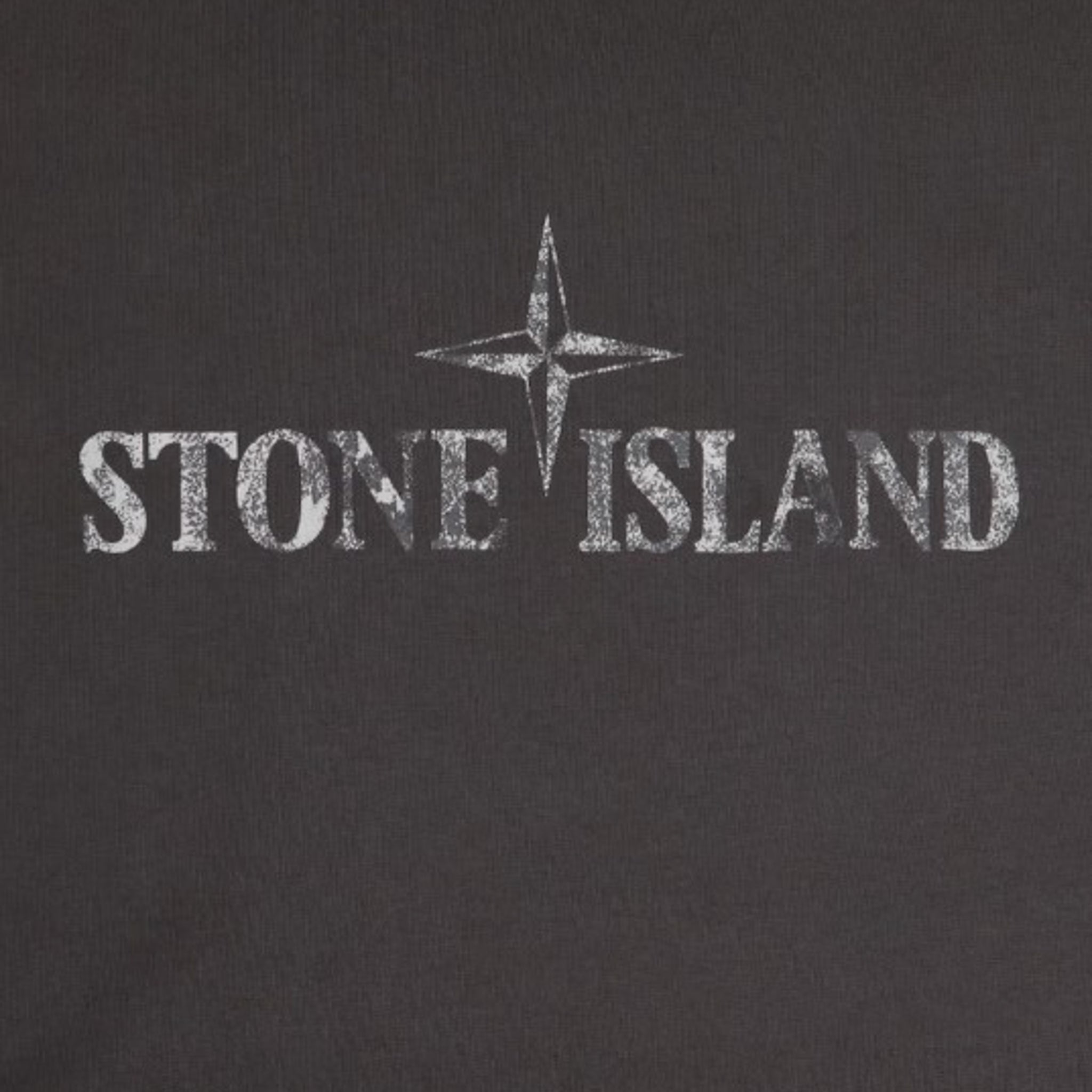 Stone Island | T-shirt Vestibilità slim con stampa antracite 2100020