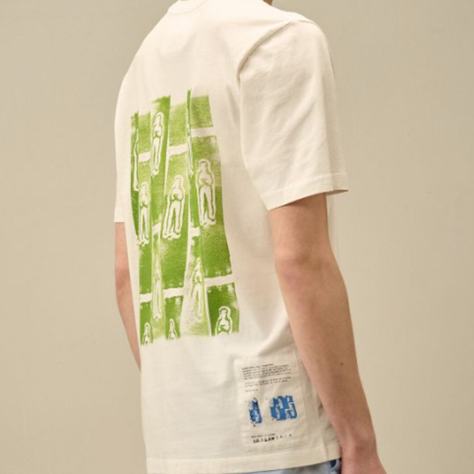 C.P. Company | T-shirt con logo fronte e reto bianca TS310A
