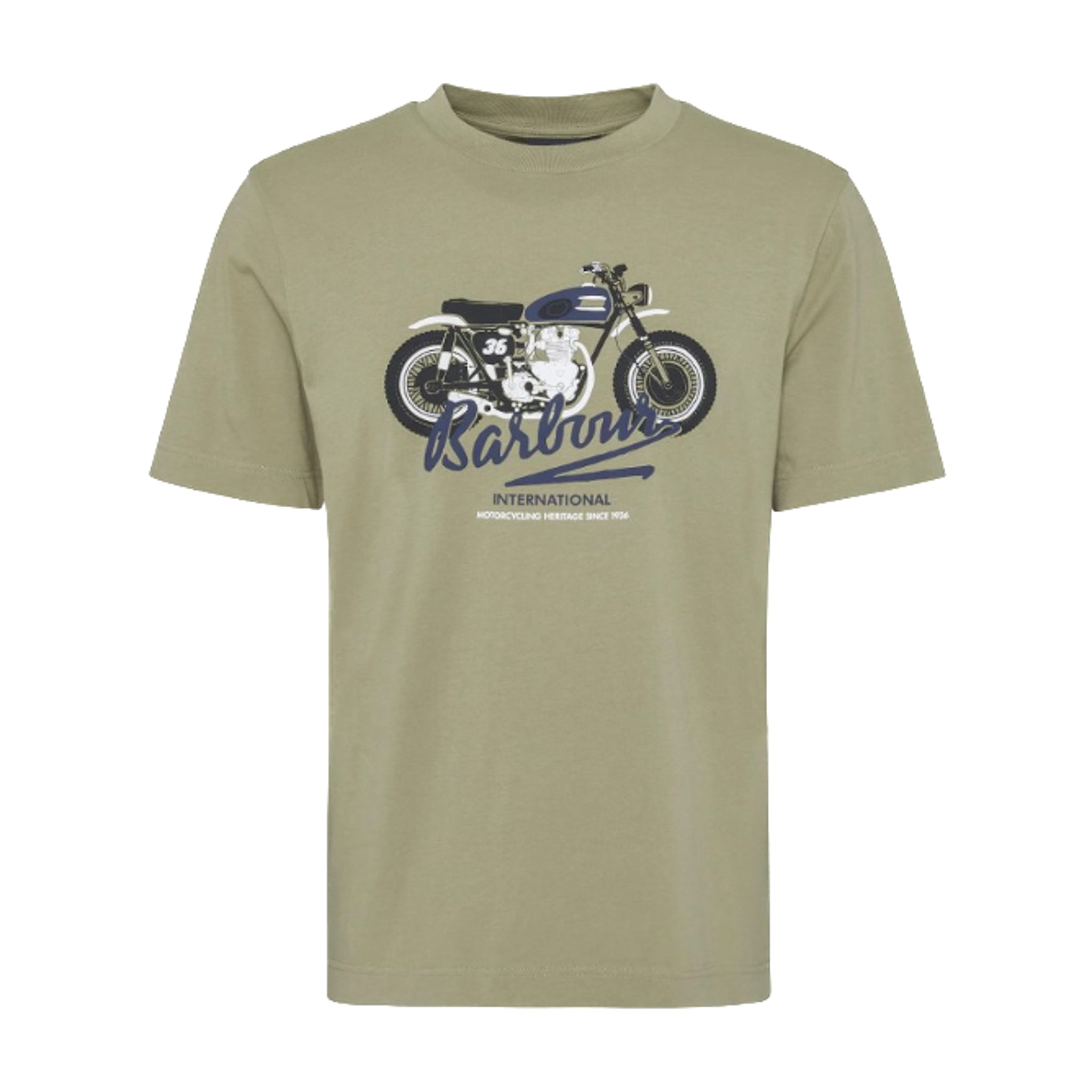Barbour | T-shirt con stampa stonebridge verde oliva MTS1388BK11