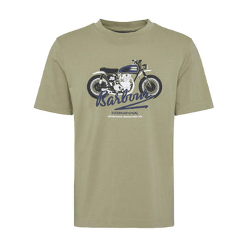 Barbour | T-shirt con stampa stonebridge verde oliva MTS1388BK11