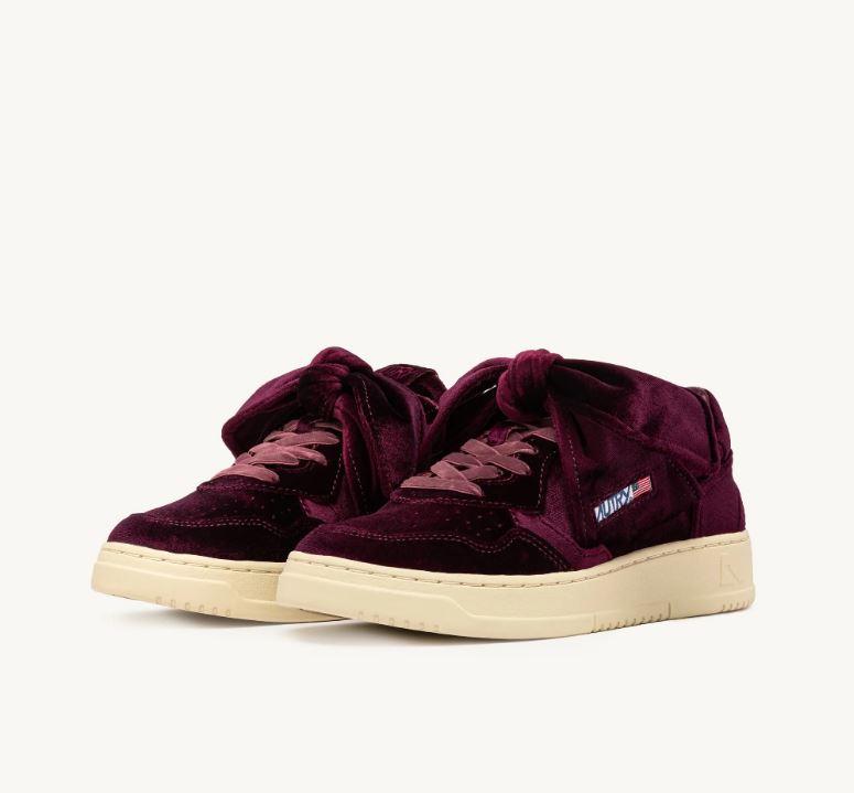 Autry | VF01 Medalist velluto Vel/Flake Wine Burgundy