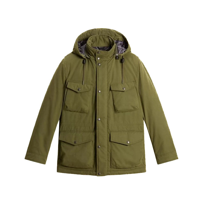 Woolrich | Parka 3in1 Peached Cotton resinato 0942 6006 Greenstone